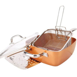 Sartén Cobre Multiuso De Cerámica Anti Adherente