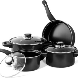 Juego Set Batería De Cocina Antiadherentes 7 Piezas