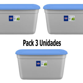Cajas Organizadoras Almacenamiento Multiusos 120L Pack 3 Unidades