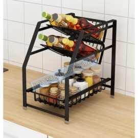 Organizador Rack Especiero De Cocina Botellas 3 Niveles