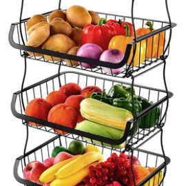 Frutero Canasto Organizador 4 Niveles Multiusos