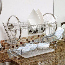 Secador De Platos Platera Acero Cromado