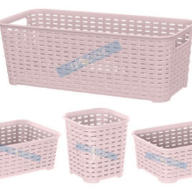 Set De 4 Canastillas Canastas Organizadoras Reyplast