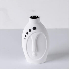 Jarrón Florero Macetero Con Cara