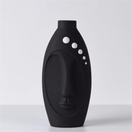 Jarrón Florero Macetero Con Cara