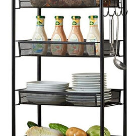 Carro Frutero Organizador Multiuso Con 4 Niveles Y Ruedas