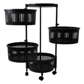 Carrito Organizador Multiuso Verdulero Frutero 4 Estantes