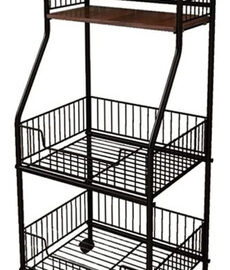 Carro Frutero Organizador Multiuso Con 4 Niveles Y Ruedas