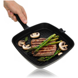 Sarten Iron Cast Cuadrado Hierro Fundido