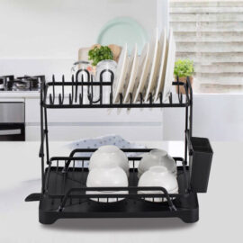 Escurridor Secaplatos De Aluminio Antioxidante 2 Niveles