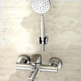 Llave Monomando Tina Ducha Modern Inox Taumm