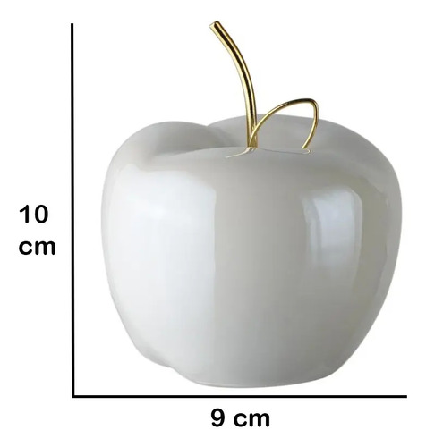 Escultura Frutal Figura Decorativa Manzana - Imagen 3