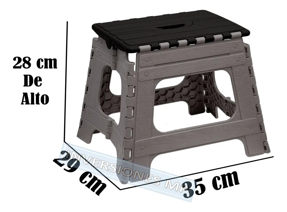 Banquito Taburete Piso Plegable Portatil Con Estilo Moderno - Imagen 3
