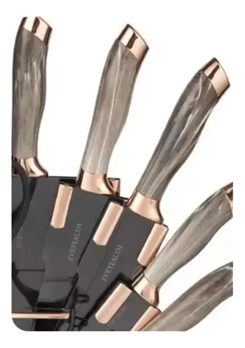 Set De Cuchillos Premium 9 Piezas Con Soporte Giratorio - Imagen 4