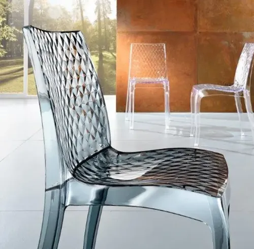 Silla Diamante Reyplast Duradera Para Interior Y Exterior - Imagen 2