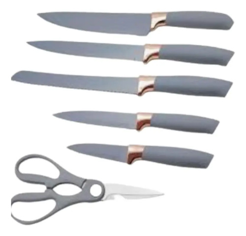 Set De Cuchillos Premium 9 Piezas Con Soporte Giratorio Liso - Imagen 4