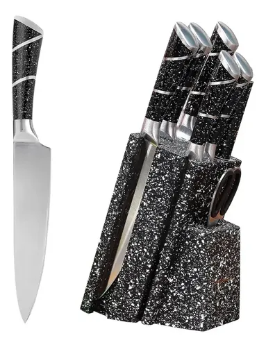 Set De Cuchillos De 8 Piezas Con Base Antideslizante