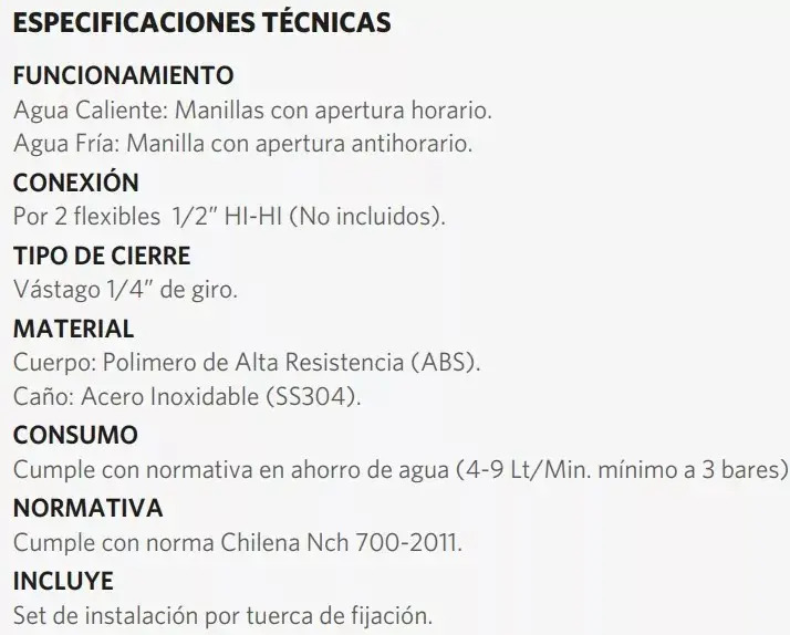 Combinación Llave Grifo Para Lavaplatos Tipo V Bogen Stretto - Imagen 4