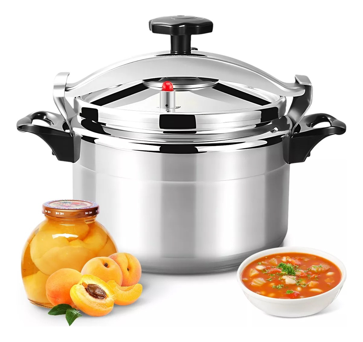 Olla A Presión Aluminio Comprezzo 6 Litros Fantuzzi