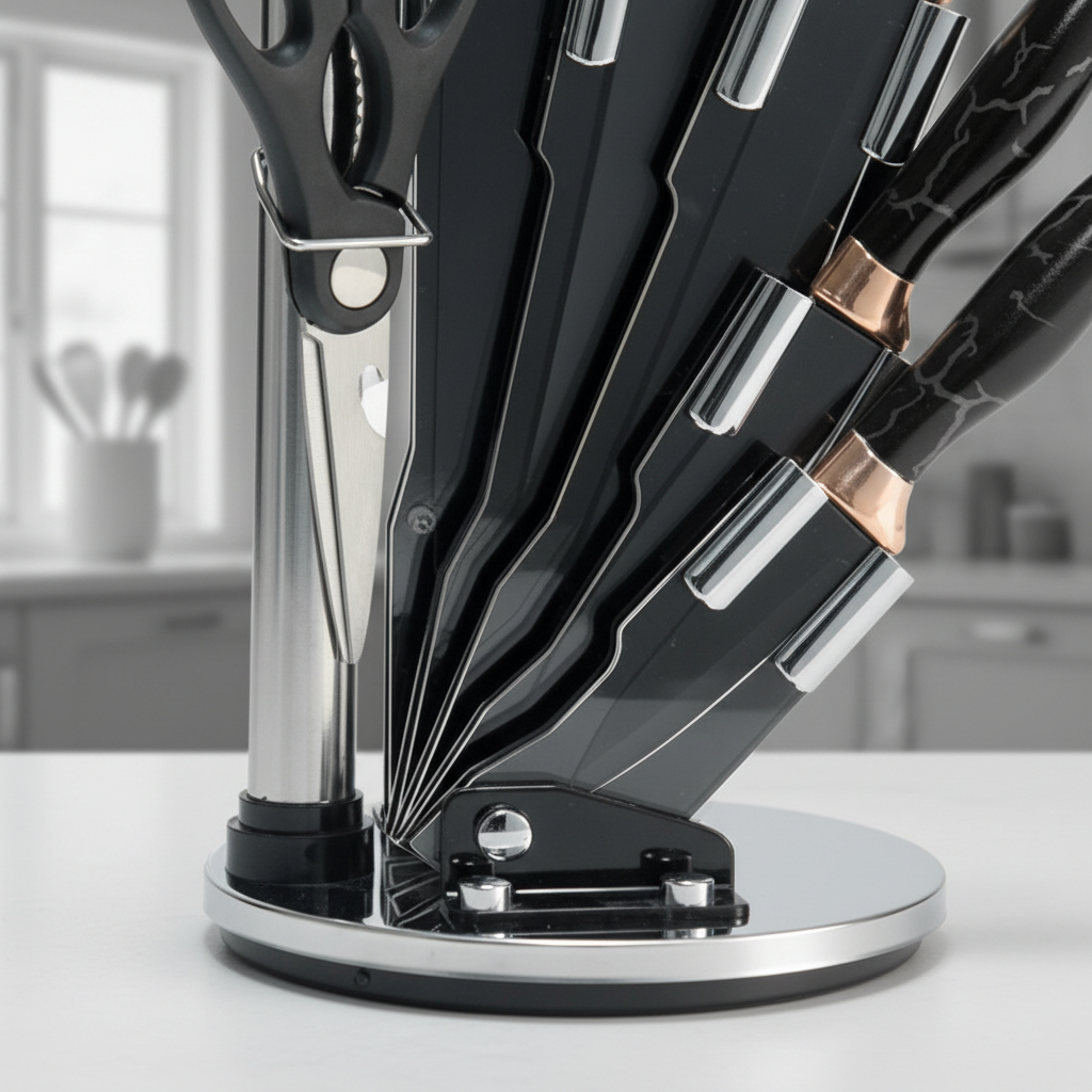 Set De Cuchillos Premium 8 Piezas Con Soporte Giratorio - Imagen 27
