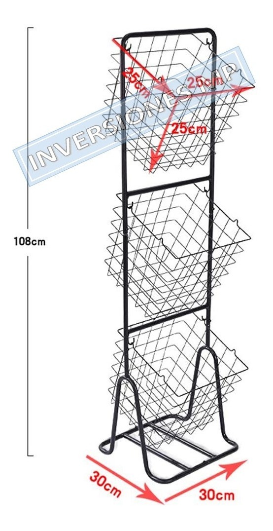 Canasto Organizador 3 Niveles Multiusos Cocina/baño/living - Imagen 10