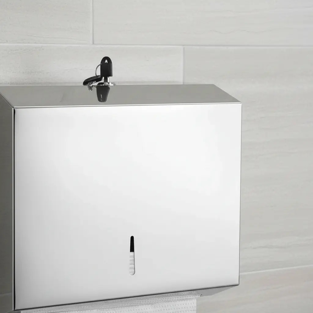 Dispensador De Toalla Interfoliada Acero Inoxidable C/llaves - Imagen 10
