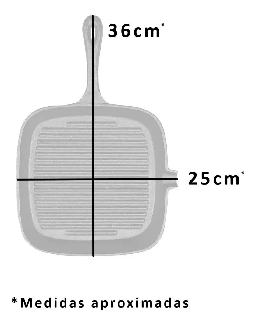 Sartén Grill Cuadrado Hierro Fundido Seki Iron Cast - Imagen 9
