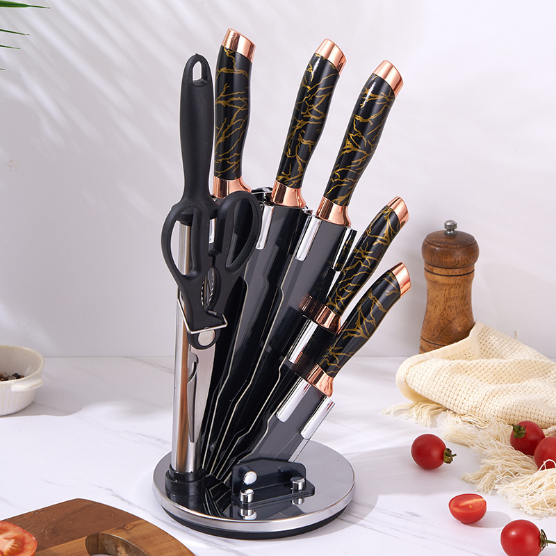 Set De Cuchillos Premium 8 Piezas Con Soporte Giratorio - Imagen 10