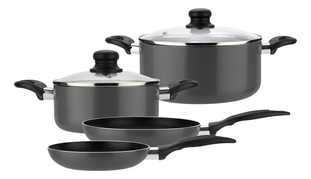 Bateria Cocina 6 Piezas Aluminio Gourmet Fantuzzi