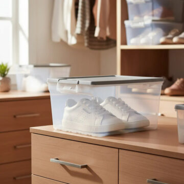 Caja Organizadora Zapatera Multiusos Luxor 15 Lts Reyplast