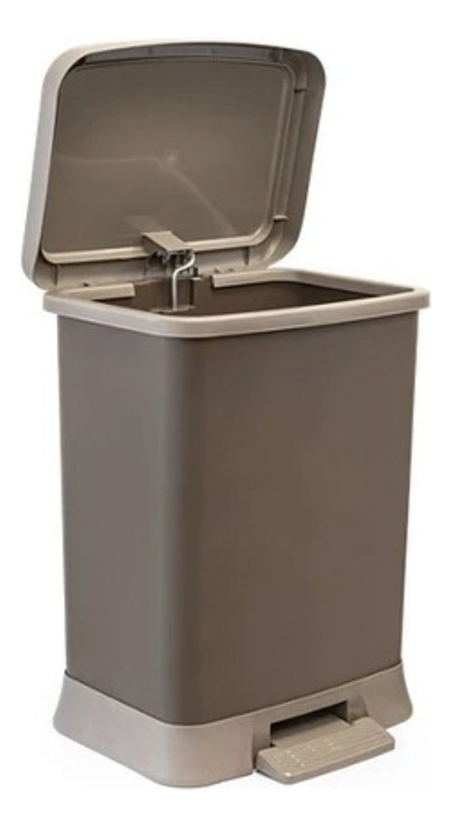 Basurero De Pedal Con Porta Bolsa 40 Lts Lexuss Reyplast - Imagen 4