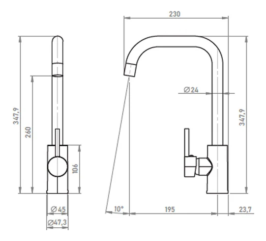 Monomando Lavaplatos Modelo Oregon Caño Recto Marca Pmb - Imagen 20