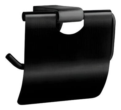 Porta Confort Porta Papel Higiénico Soporte Negro Stretto