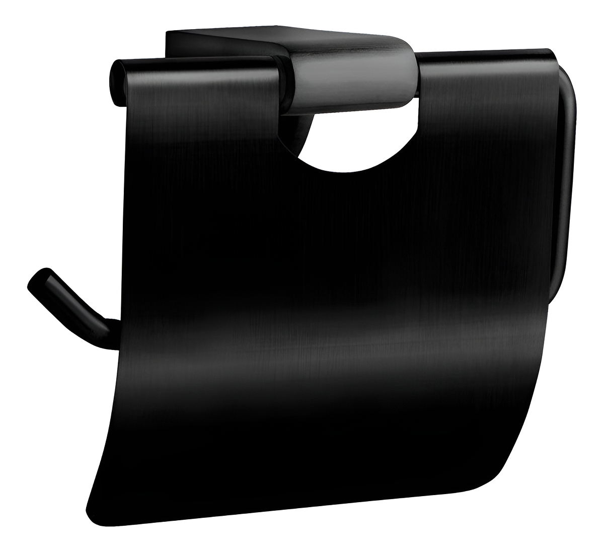 Porta Confort Porta Papel Higiénico Soporte Negro Stretto