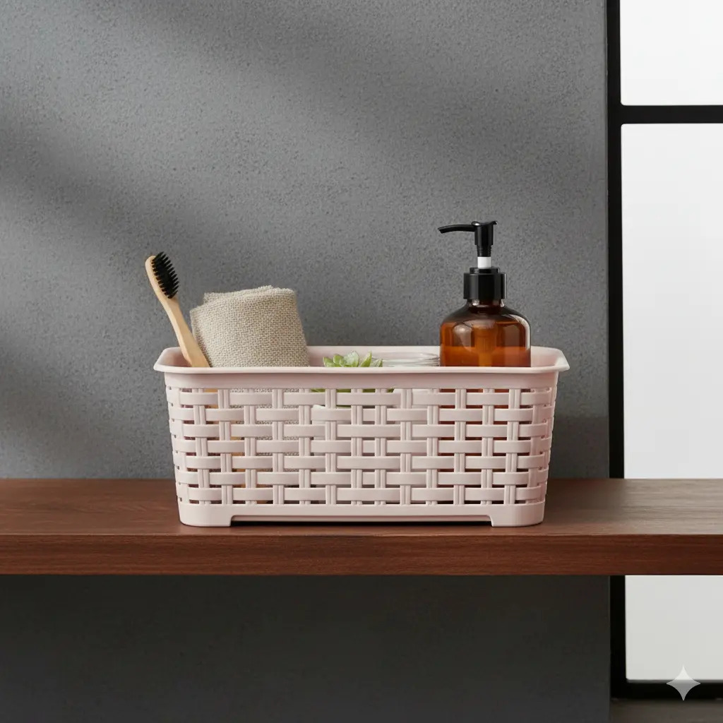 Canastilla Canasta Organizadora Multiusos Rattan 1.4 Litros - Imagen 2