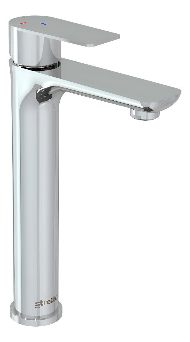 Monomando Lavatorio Llave Modelo Bruna Alto High Stretto - Imagen 8