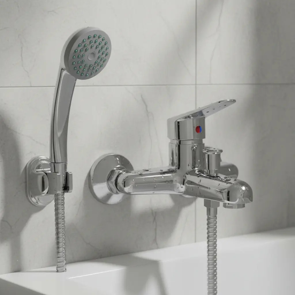 Monomando Llave Grifo Tina Ducha Dakota Con Ducha De Mano.