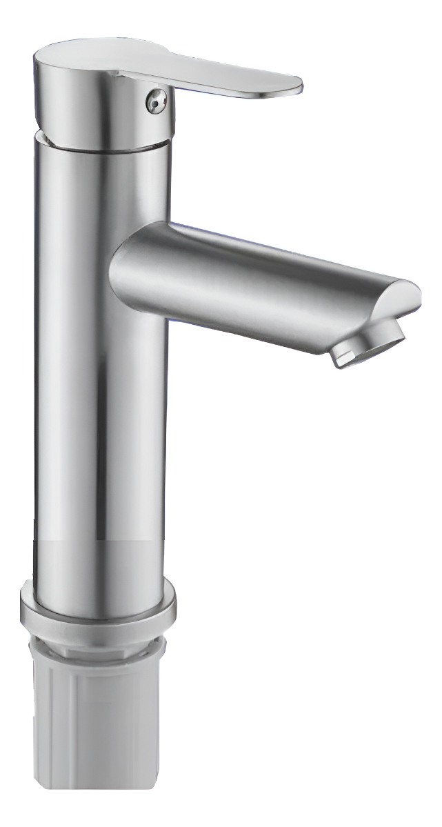 Monomando Lavatorio Lavamanos Modern Inox Plateado Taumm - Imagen 2