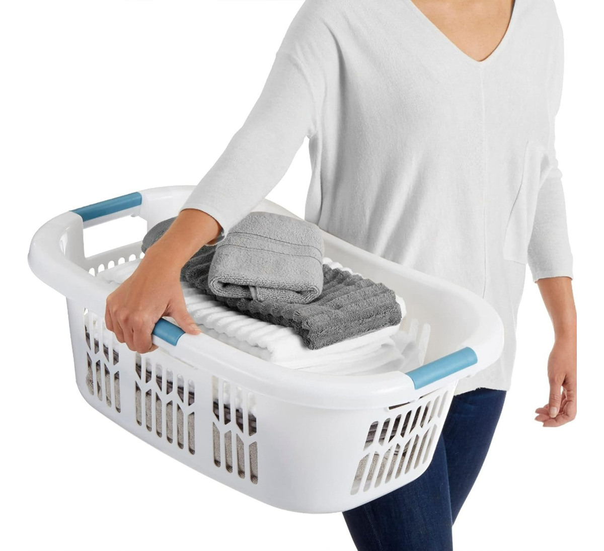 Cesto Canasto De Ropa Anatomico 40l Antes/después Del Lavado - Imagen 6
