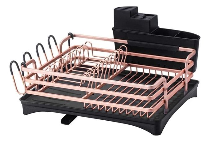 Secador De Platos Platera Moderna De Aluminio Inoxidable - Imagen 18