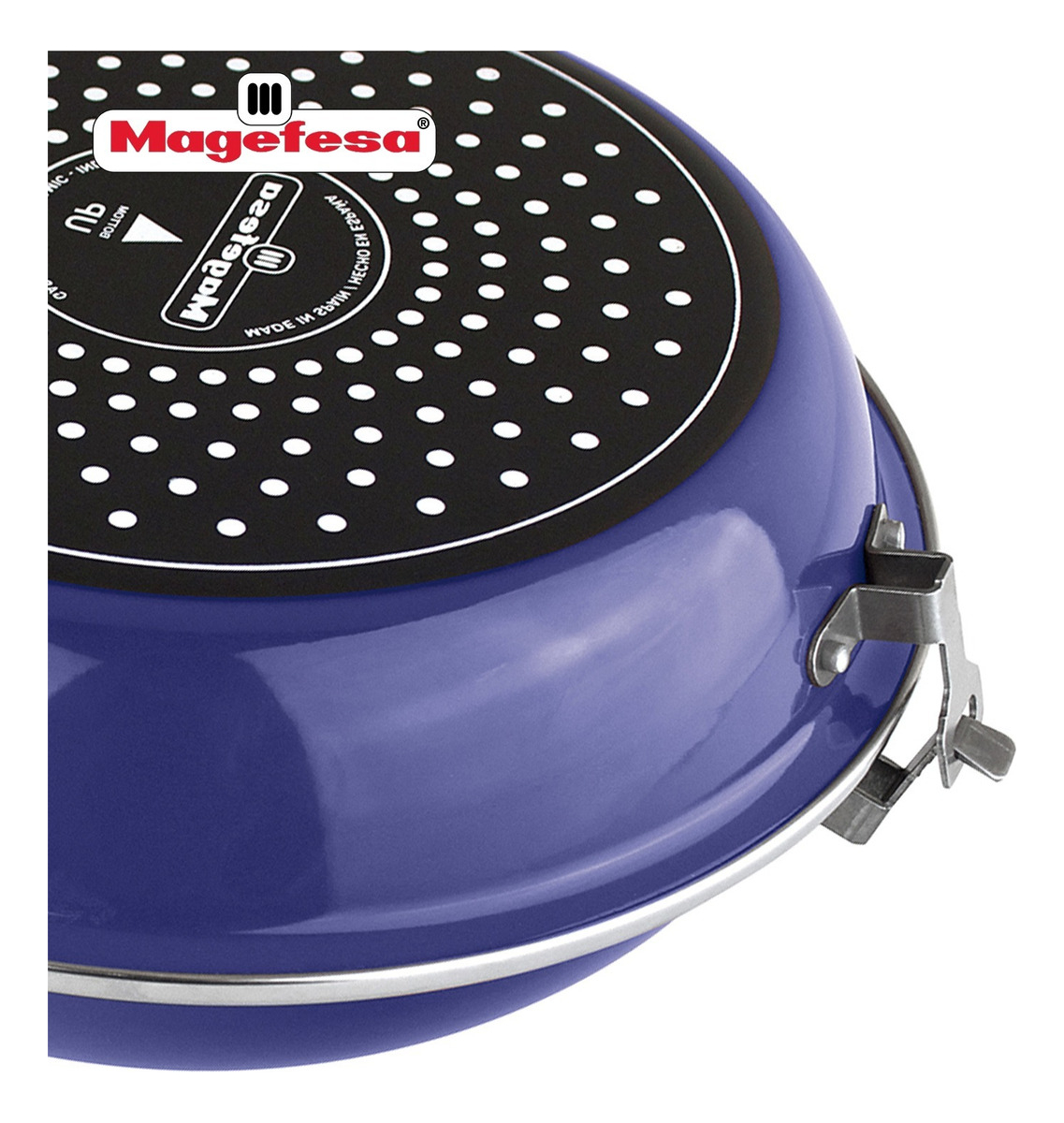 Sarten Duo Omeletera Antiadherente 24cm Magefesa Azul 2.5l - Imagen 9