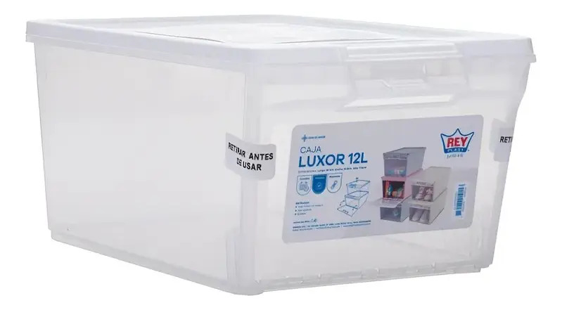 Caja Organizadora Zapatera Modelo Luxor 12 Litros Reyplast - Imagen 6