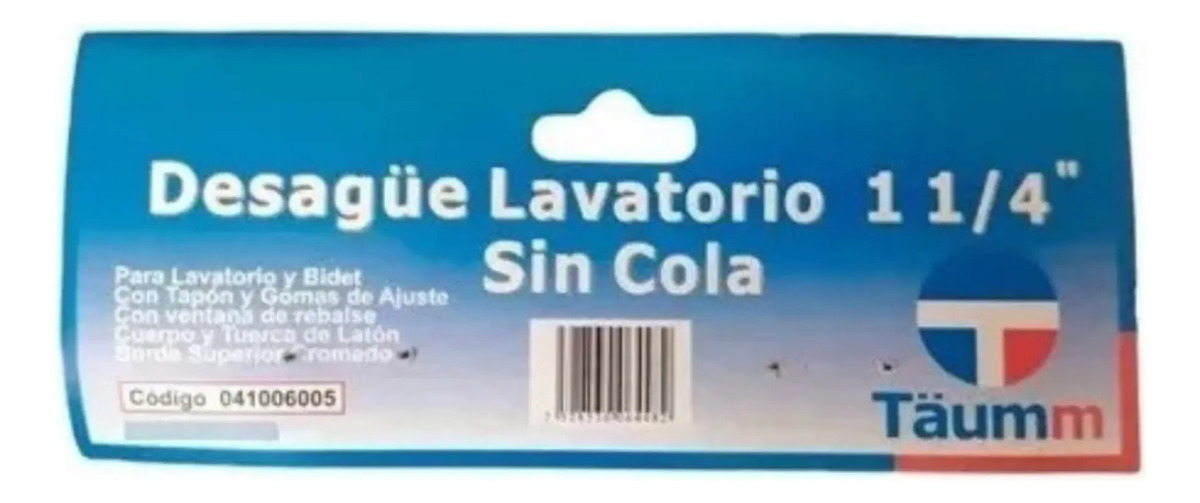 Desagüe Lavatorio 1.1/4 Sin Cola Taumm - Imagen 4