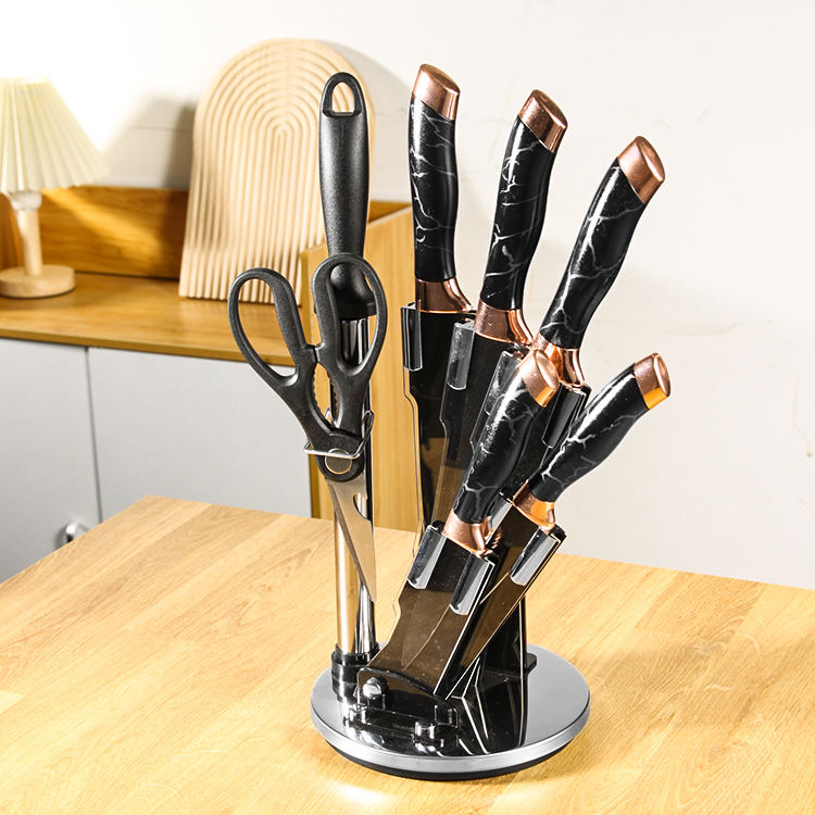 Set De Cuchillos Premium 8 Piezas Con Soporte Giratorio - Imagen 20