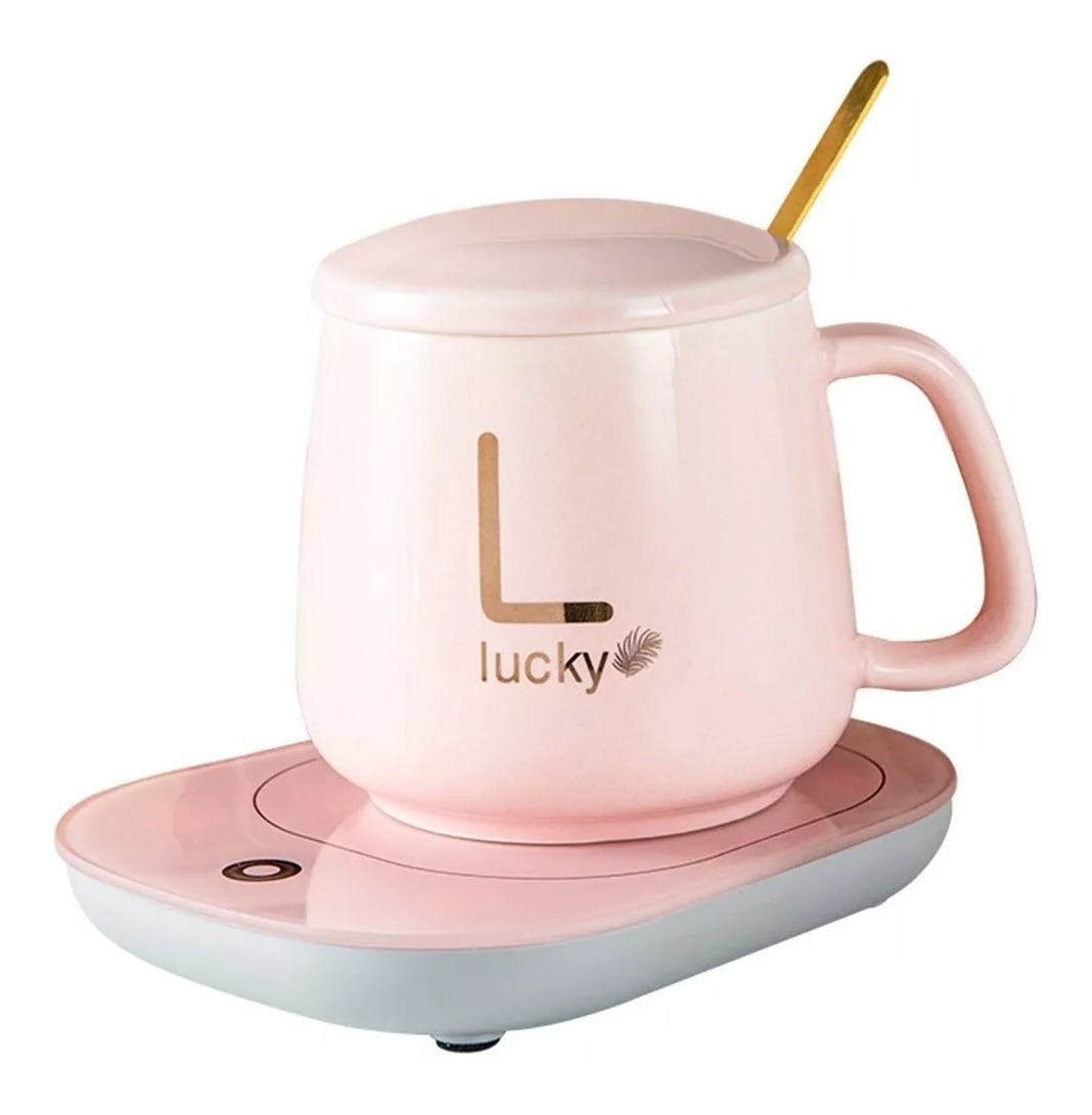 Taza Con Tapa Y Con Calentador Eléctrico Y Cuchara - Imagen 12