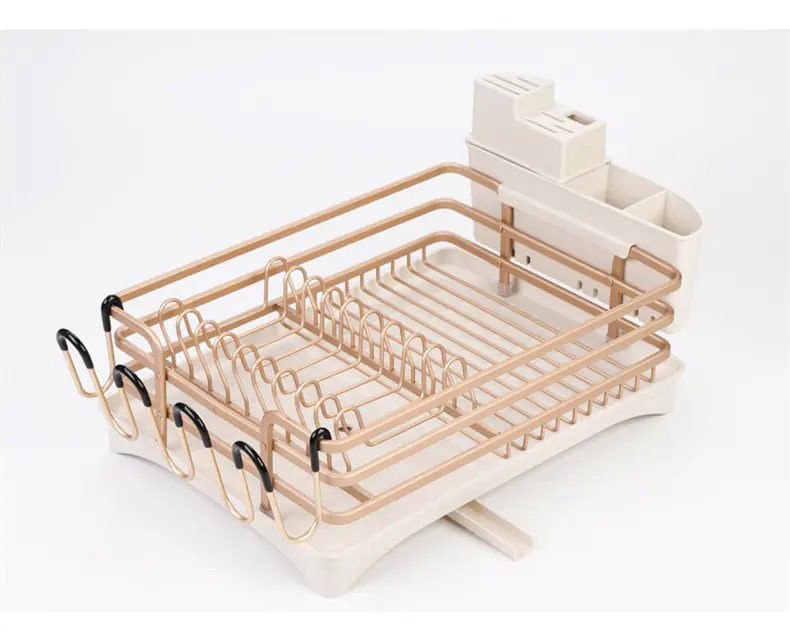 Secador De Platos Platera Moderna De Aluminio Inoxidable - Imagen 12