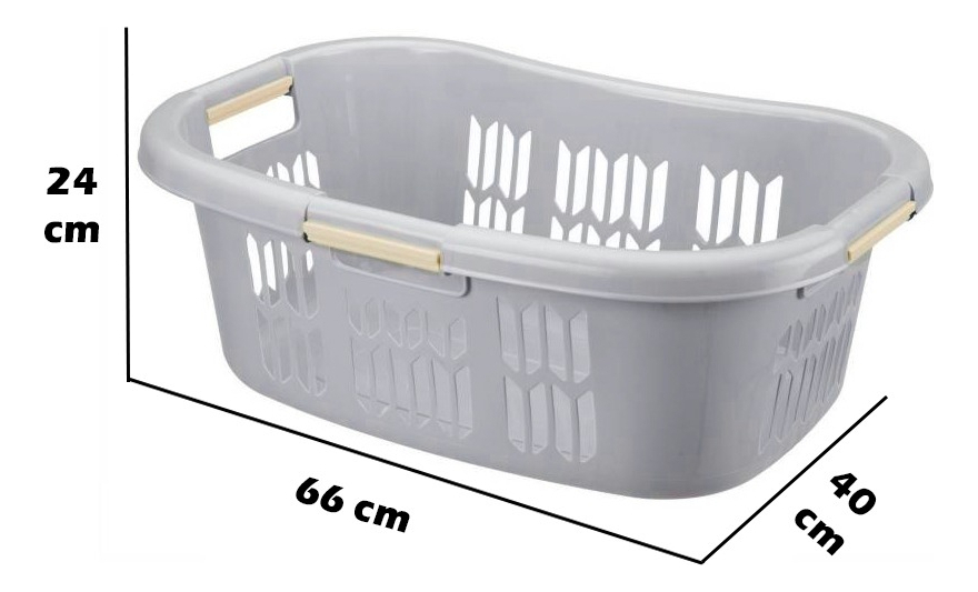 Cesto Canasto De Ropa Anatomico 40l Antes/después Del Lavado - Imagen 32