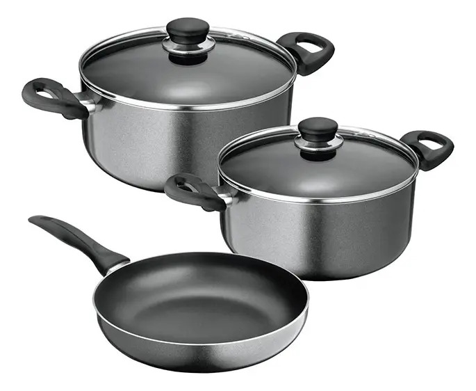 Bateria Cocina 6 Piezas Aluminio Gourmet Fantuzzi - Imagen 2