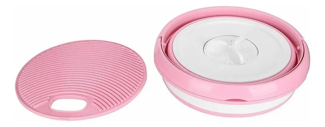 Mini Lavadora Plegable Portatil Ultrasonica Ropa Liviana - Imagen 12