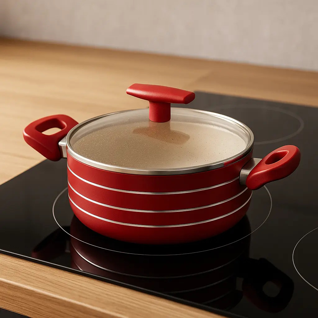 Cacerola Olla Antiadherente 24 Cm 5,4 L Aluminio Marca Vitta
